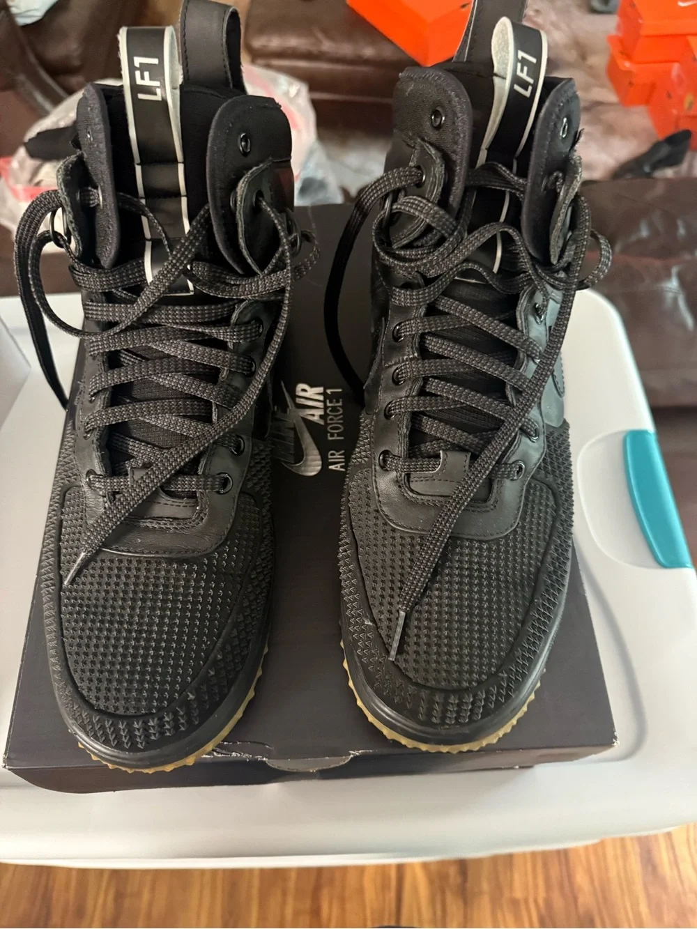 Nike Lunar Force 1 Duckboot Waterproof Men’s Size 14 Black Gum Boots